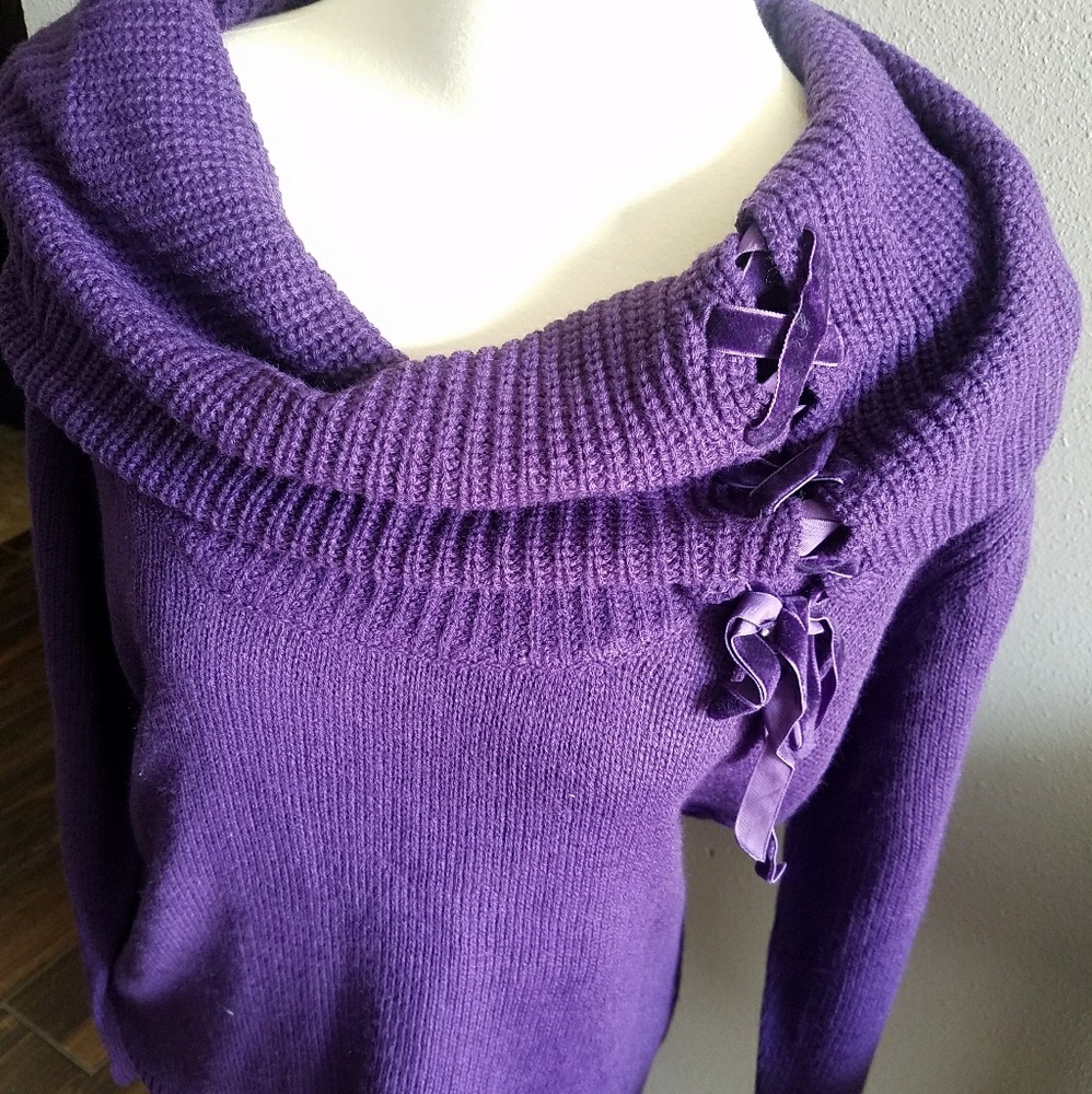 NEW! *NWOT* Beautiful elegant purple sweater